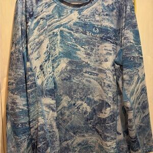 Realtree Blue and White Camouflage Shirt
